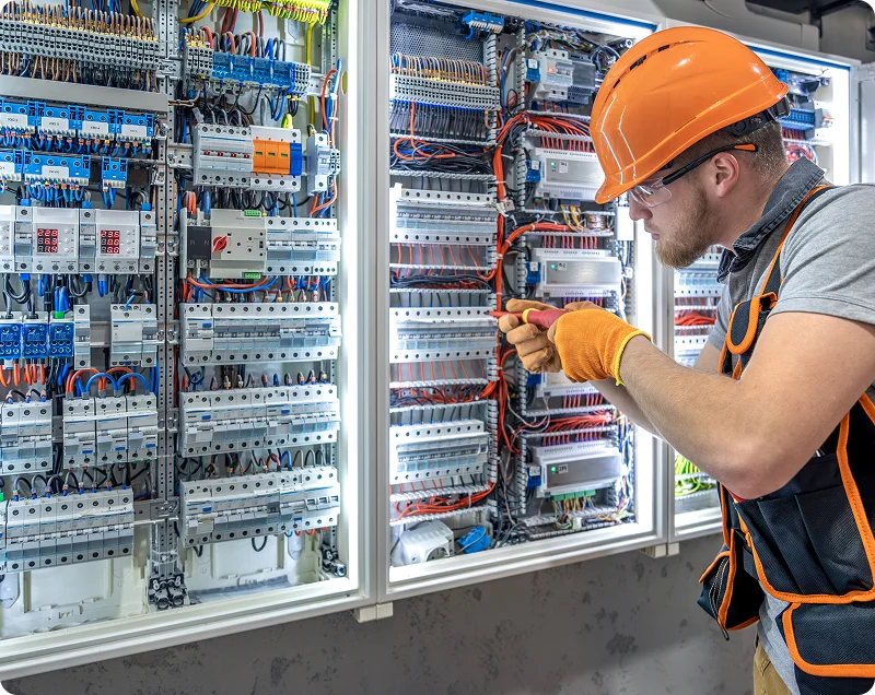 Reliable local electrician from In Charge Electrical at work